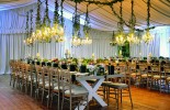 Zazoo Event Rentals : Wedding Reception: New Exclusive Collection, Venus µοναστηριακά τραπέζια, Chiavari χρυσές καρέκλες, όλα