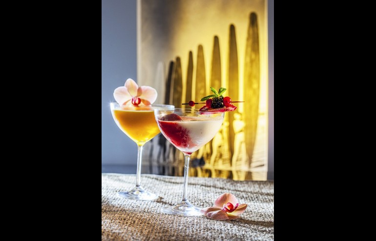 Cocktail με tropical ορχιδέα