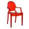 Zazoo Event Rentals Louis Ghost Armchair transparent Red